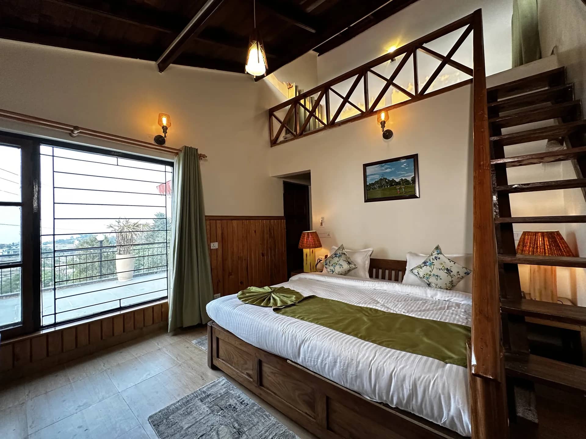 cottege with duplex bed